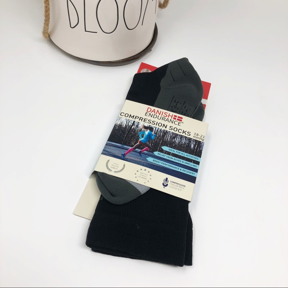 Danish Endurance Compression Socks Black Size 5-7